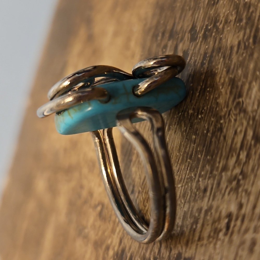 Silver/Turquoise Ring - Picture 4 of 5